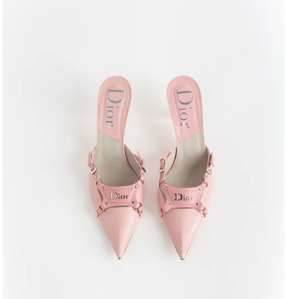 Vintage Dior Pink Women's Kitten Heels